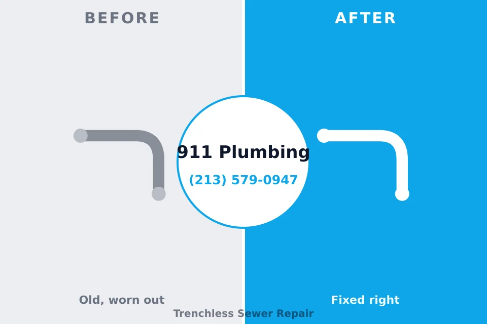 Before and after: plumbing repair Shannon Hills, AR